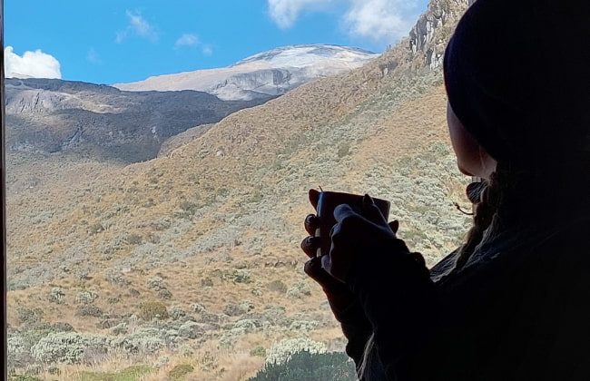 Café en la montaña